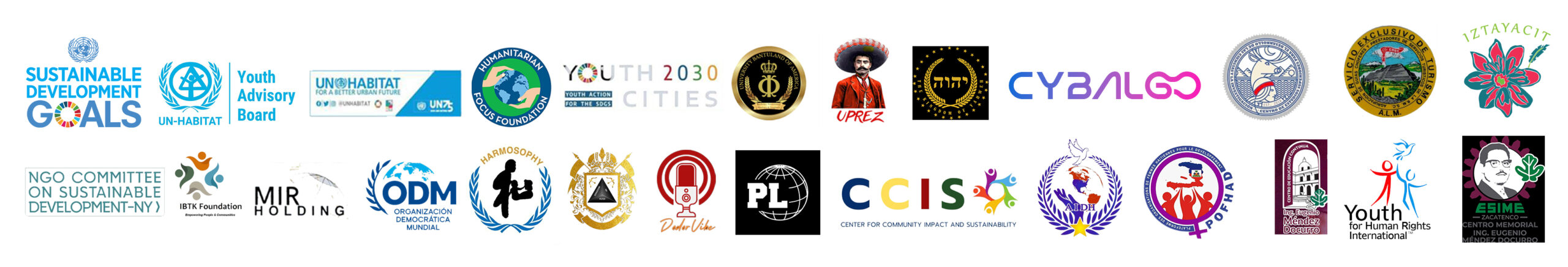 Youth Summit on Peace 2025. Sponsors list